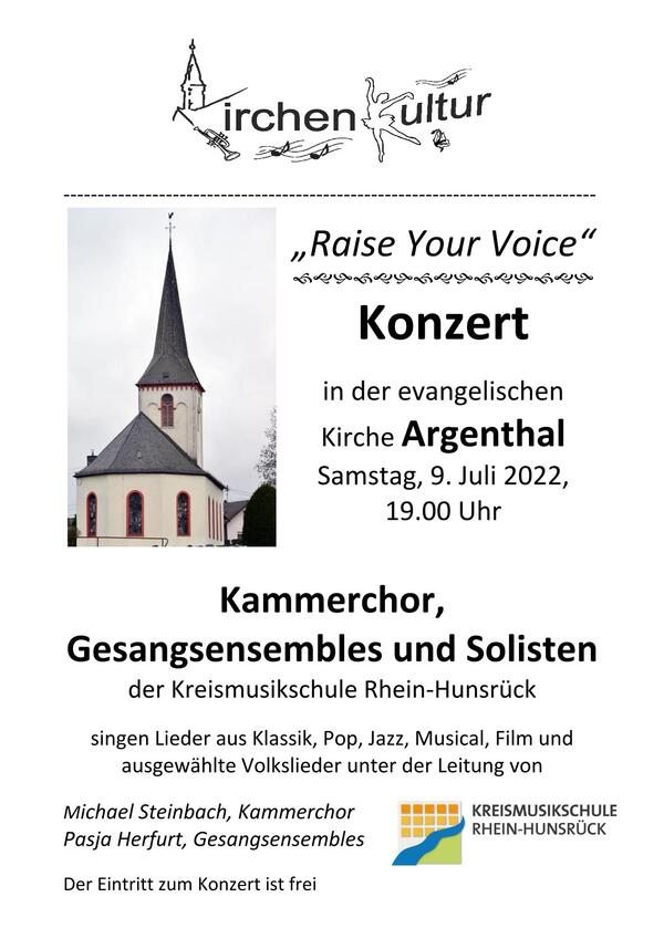 Plakat Konzert Argenthal